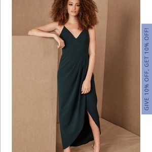 Brand new w/ tags BHLDN Caron dress Emerald Green